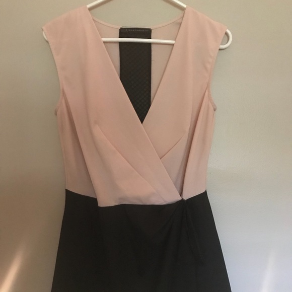 Signature8 Pants - Blush and black Color block deep V Romper Signature8 Pants - Blush and black Color block deep V Romper